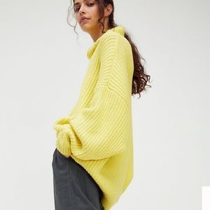Free People Yellow Sweater